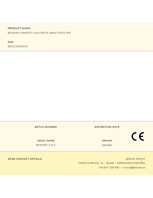 Cemento cola pasta 200 ml