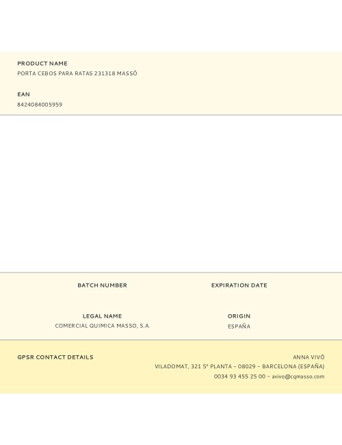 Porta cebos para ratas 231318 massó