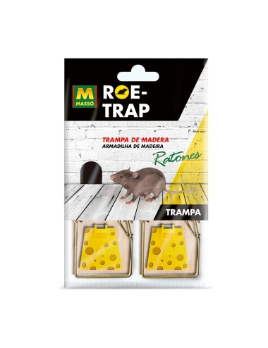 Trampa para cebo roe-trap madera para ratones