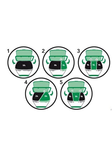 Cubo con pedal 50 l (no incluye separadores para reciclaje)