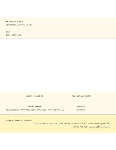 Cepillo escoba 3 action