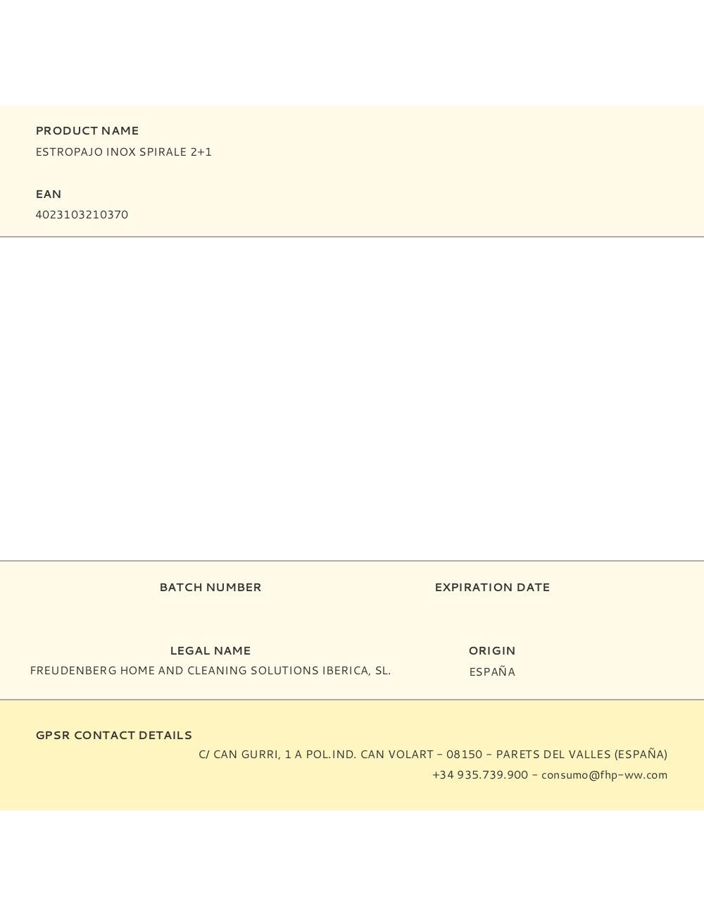 Estropajo inox spirale 2+1