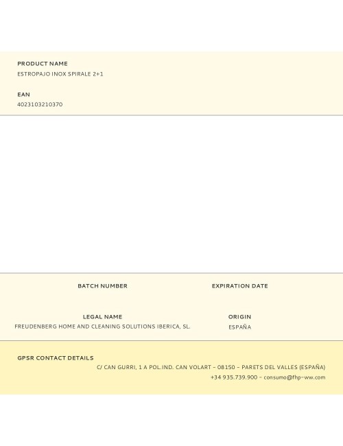 Estropajo inox spirale 2+1