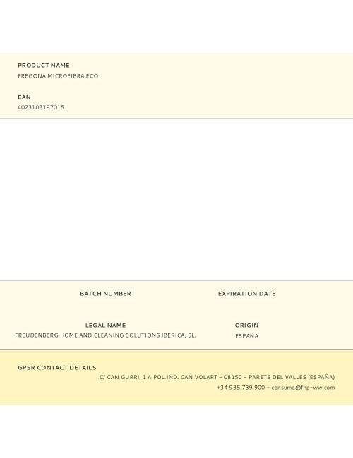 Fregona microfibra eco