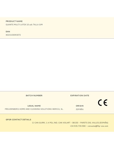 Guante multi latex 10 uds talla s/m