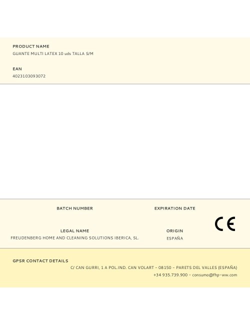 Guante multi latex 10 uds talla s/m