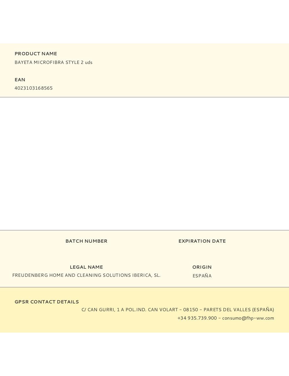 Bayeta microfibra style 2 uds