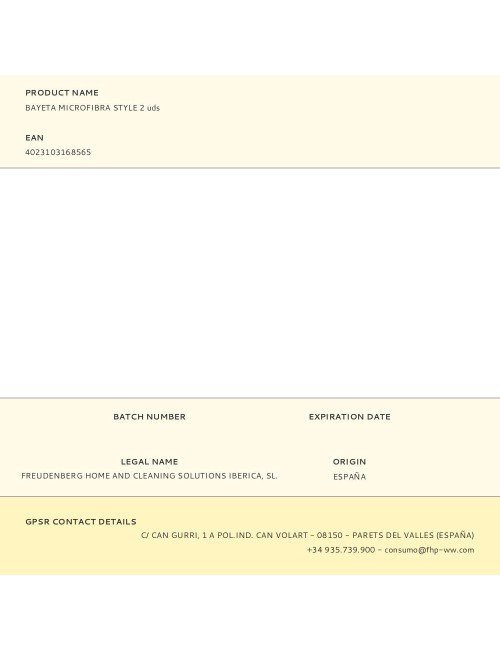 Bayeta microfibra style 2 uds