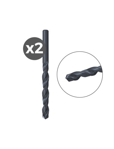 Broca para metal hss-r din 338, 2 uds, ø1,50 x 18/40 mm