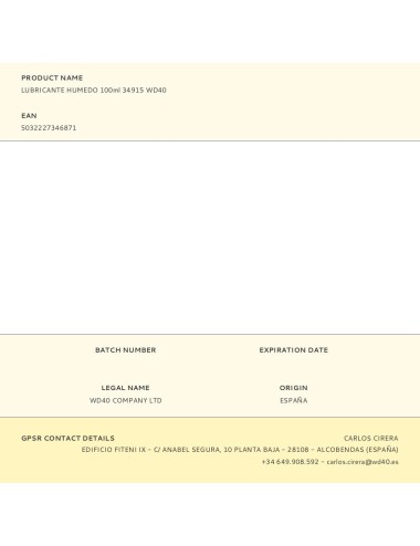 Lubricante humedo specialist 100 ml