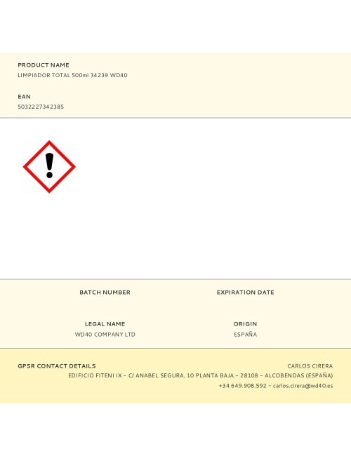 Limpiador total specialist 500 ml