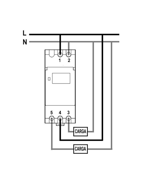 Interruptor horario semanal digital- analogico (retractilado) solera r168d