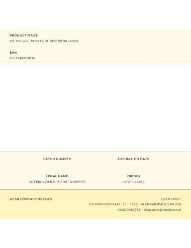 Kit 100 unid.. puntas de destornillador