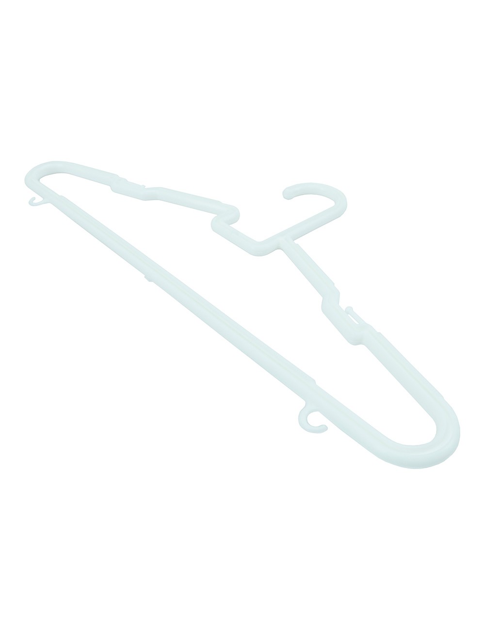 Perchas blancas 42 x 1,2 x 19 cm, 3 uds