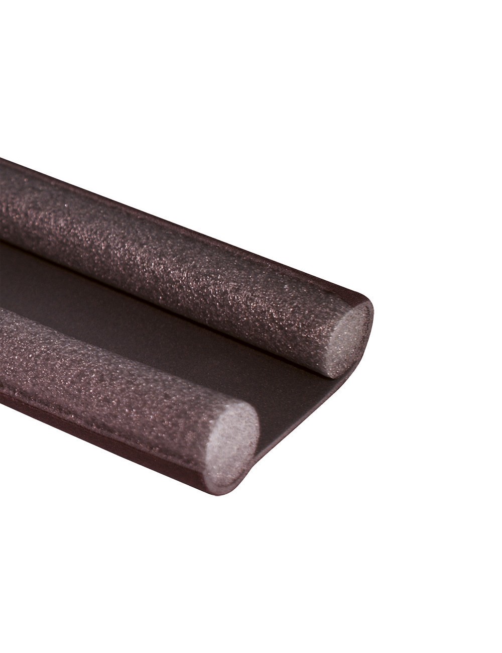 Burlete doble cara para bajo puerta marrón 25 mm x 95 cm