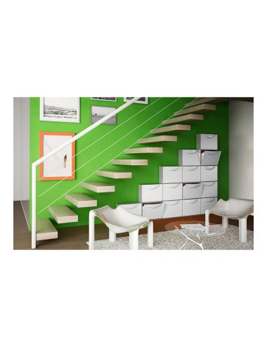 Zapatero modulable blanco 51 x 19 x 39 cm