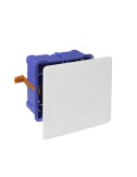Caja de conexion de empotrar en tabique hueco 100x100x45mm solera 5562gw
