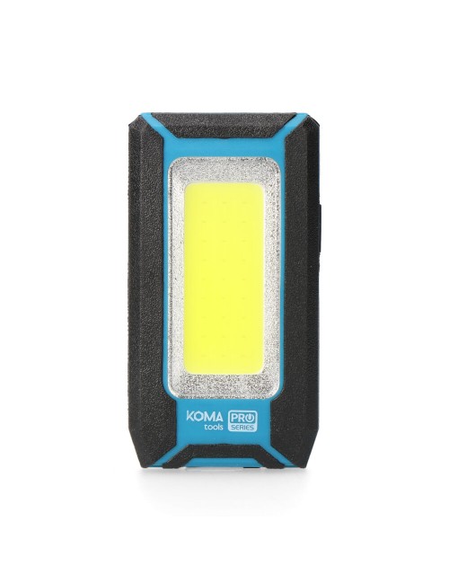 Linterna led cob 10w 500lm profesional. recargable con usb. con gancho + iman funcion power bank. incluye cable de carga