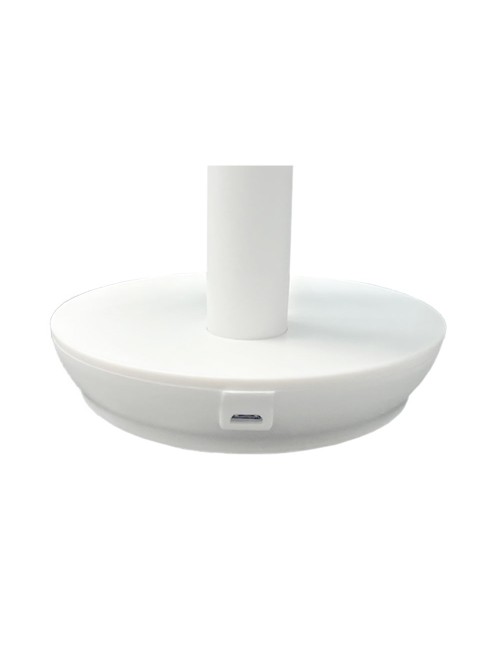 Ventilador de sobremesa recargable blanco potencia: 5w 31,6 db aspas: ø14,5 cm 17 x 13 x 26 cm