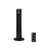 Ventilador de torre. potencia: 60 w 54,8 db, mando a distancia, negro 28 x 78,3 cm