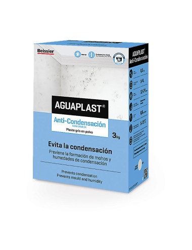 Plaste gris en polvo anti condensación 3 kg