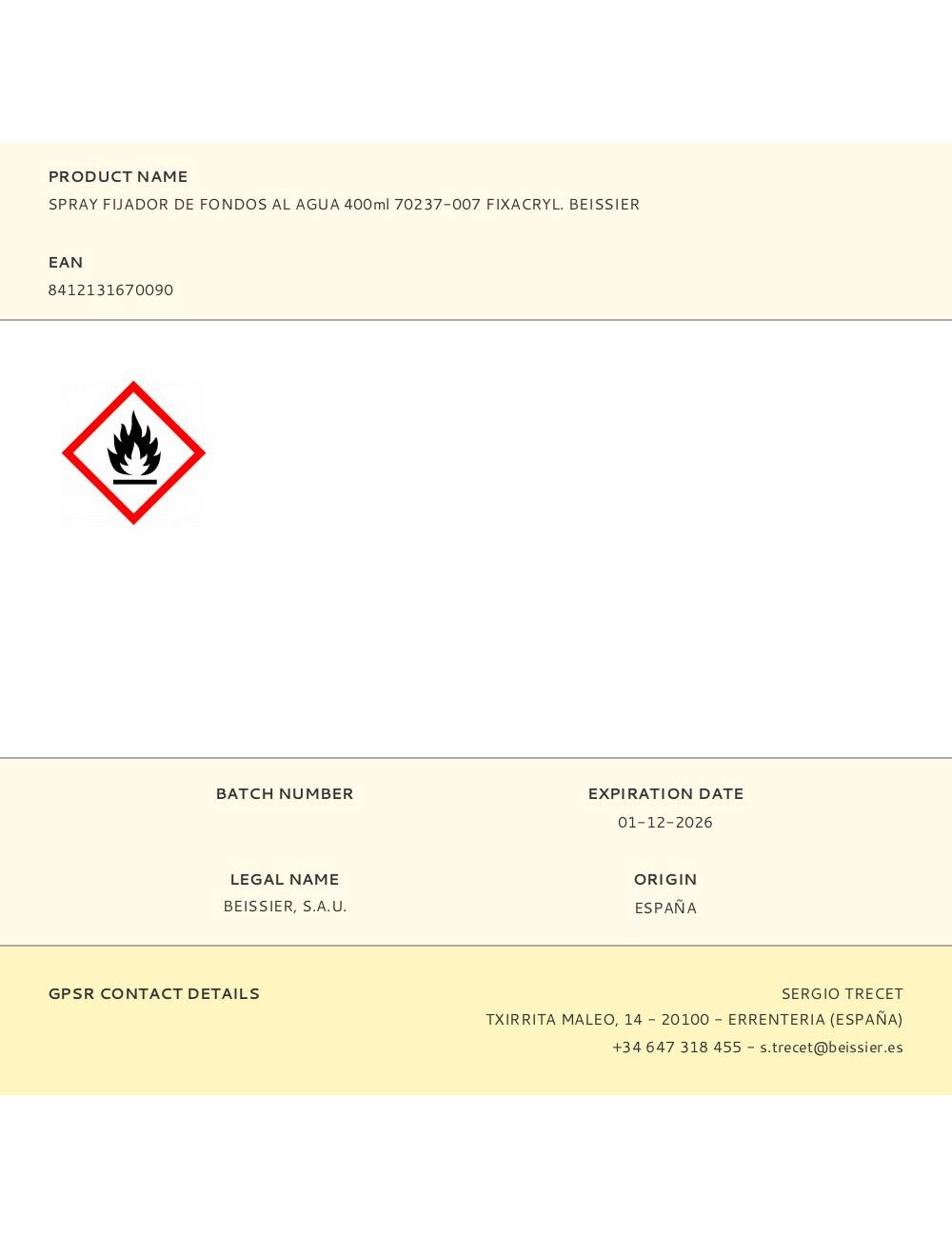 Spray imprimación acrílica al agua fijador de fondos 400 ml