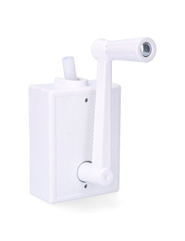 Torno persiana exterior 50 kg blanco con manivela