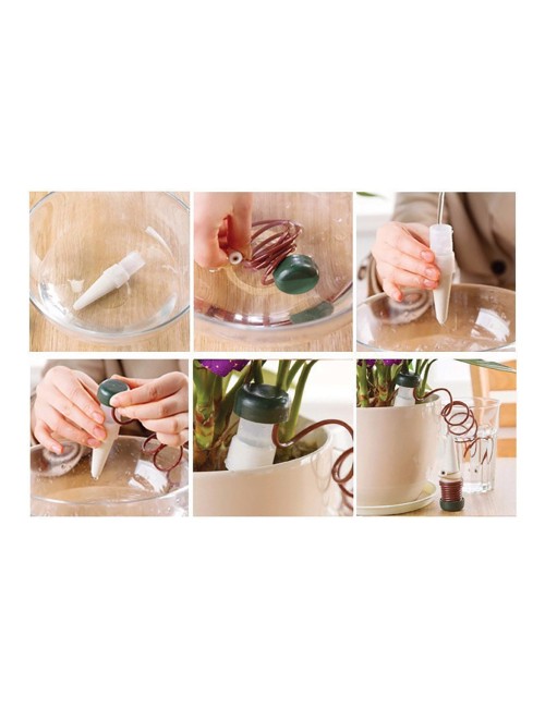 Sistema de riego aquac para macetas 3+1 conos 7 cl/dia blue bird