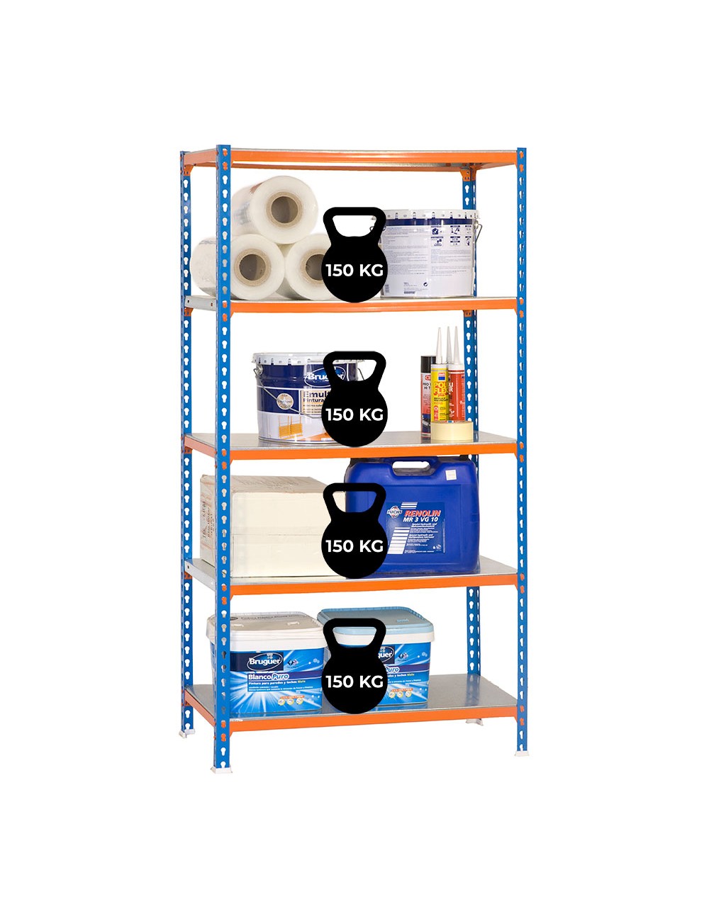 Estanteria metalica sin tornillos simonclick plus 5/500 simon rack