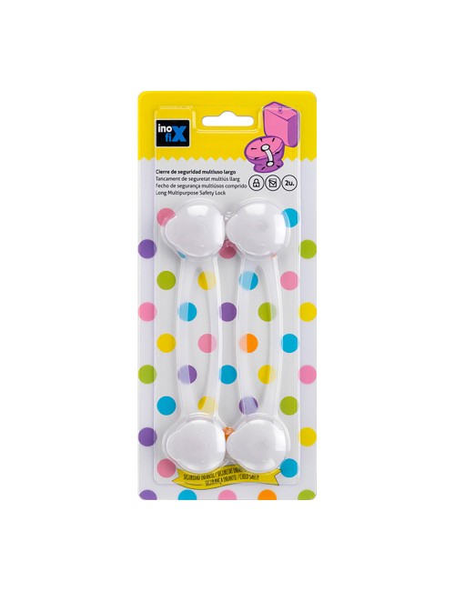 Cierre seguridad multiuso largo blanco 5100-2-001 (blister 2 unid.) inofix