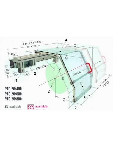 PROTECCION DE TORNO PTO 20/600