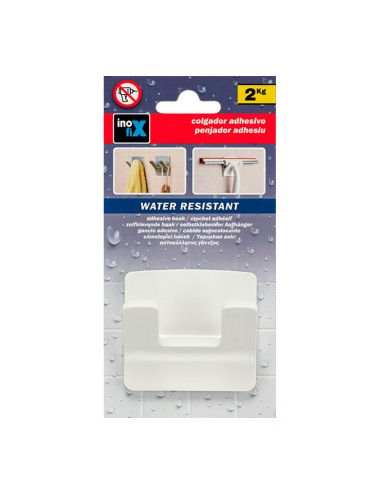 Colgador resistente al agua modelo rama doble blanco (blister)