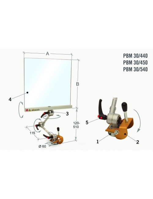 PROTECTOR CON SOPORTE MAGNETICO PBM 30/450