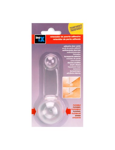 Tope retenedor giratorio adhesivo transparente (blister) inofix