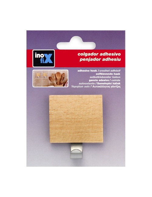 Colgador adhesivo haya (blister)