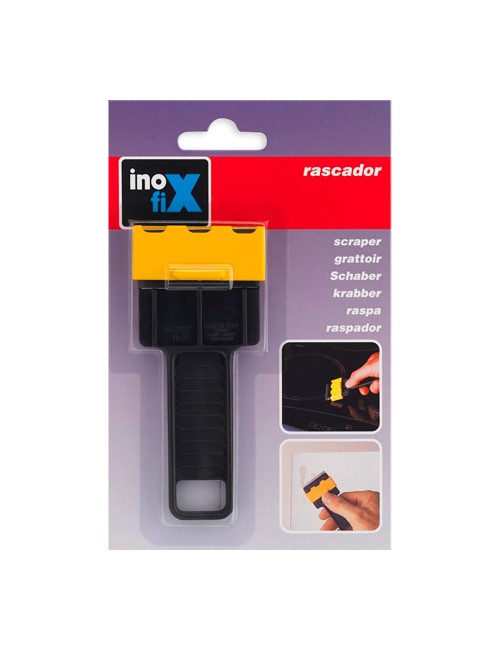 Rascador de vidrios con tapa de protección