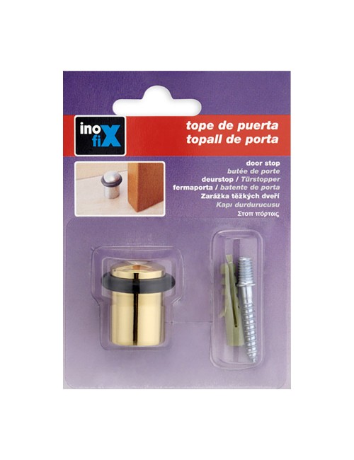 Tope de puerta con torica laton (blister)