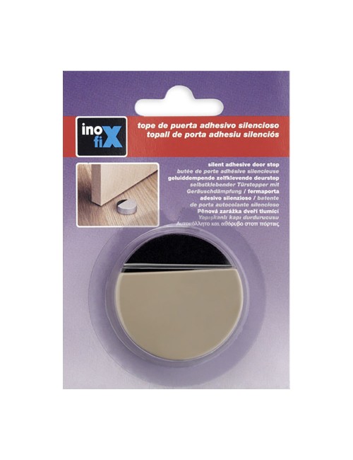 Tope adhesivo silencioso beige (blister) inofix