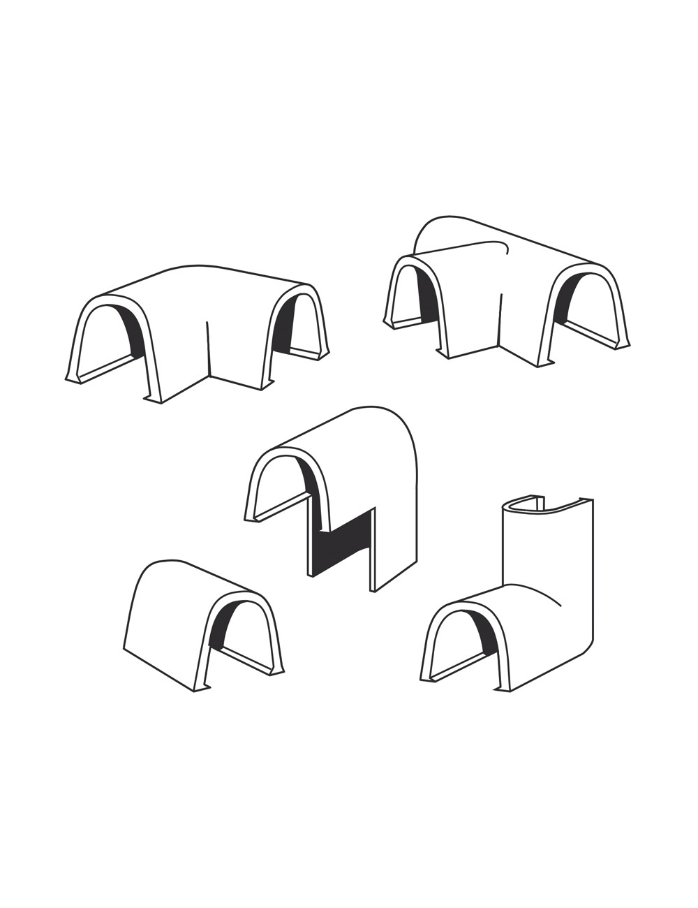 Enlaces surtidos para cablefix 2202, blister 10 unidades