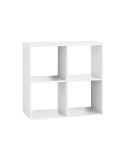 Estanteria madera para 4 cajas organizadoras blanco 67,6 x 32 x 67,6 cm