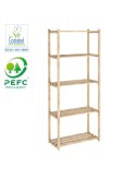 Estanteria pino serie natura sin barniz 100% pefc cert 171 x 65 x 30 cm