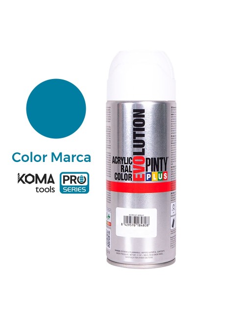 Pintura spray ral 230 50 40 azul color corporativo koma tools 400 ml