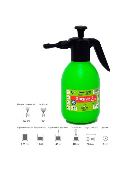 Vaporizador - pulverizador 2 l dimartino