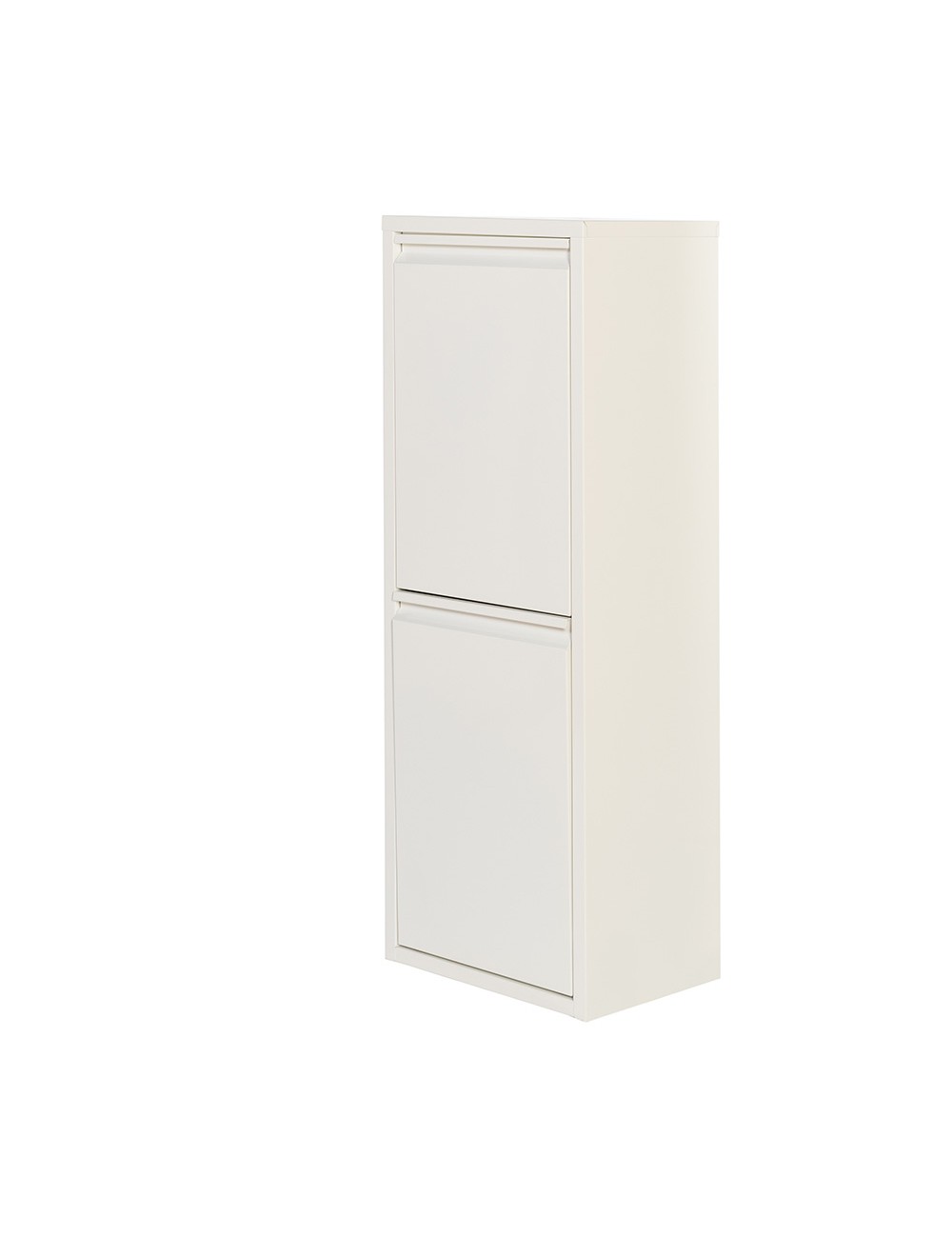 Armario metalico reciclaje 2 cajones blanco 92 x 35 x 25 cm