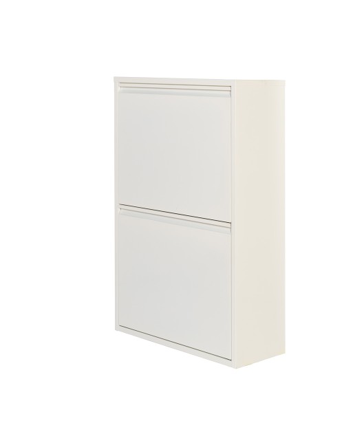 Armario metalico reciclaje 4 cajones blanco 92 x 60 x 25 cm