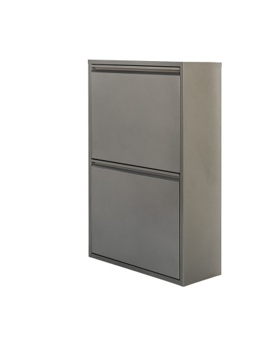 Armario metalico reciclaje 4 cajones gris 92 x 60 x 25 cm