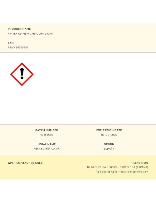 Silicona re-new cartucho blanco 280 ml