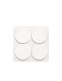 Pack 4 fieltros blancos sinteticos adhesivos ø38mm plasfix inofix