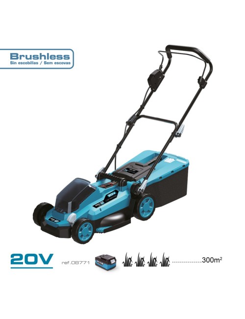Cortacésped 20v (sin batería ni cargador) 97 x 93 cm