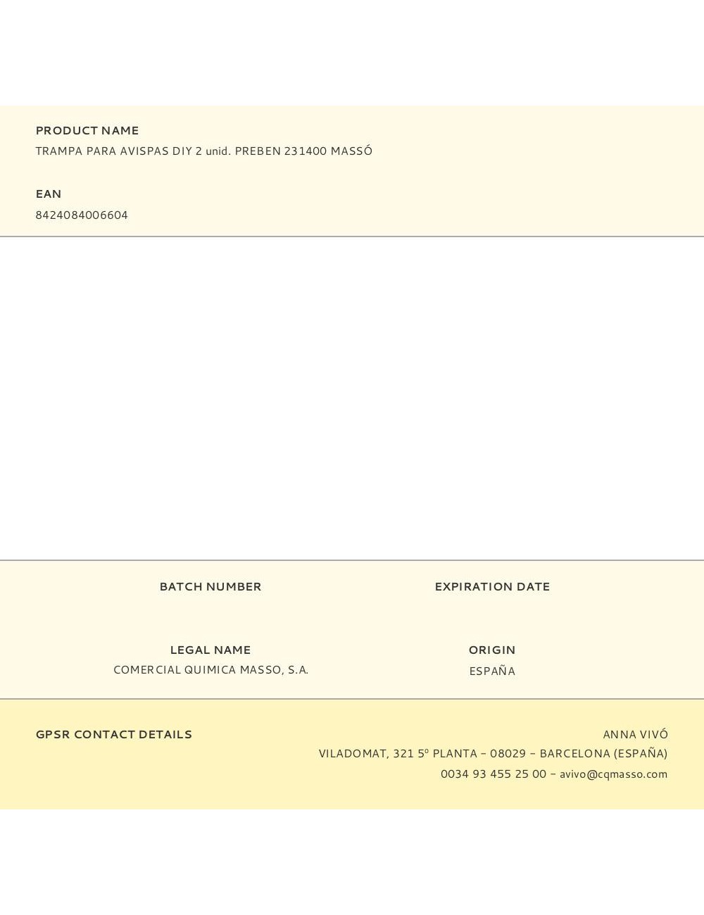 Trampa para avispas diy 2 unid. preben 231400 massó